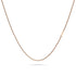 Bold Alphabet Letter Initial Charm Necklace in Rose Gold Tone
